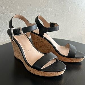 Wedge high heel sandles,  gently used